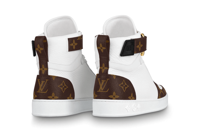 Women's White Patent Monogram Canvas Boombox Sneaker Boot from Louis Vuitton - On Sale Now!