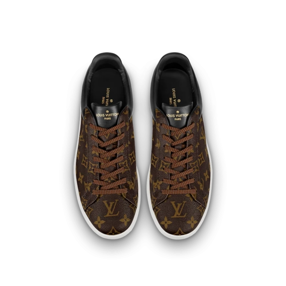 Designer Luxury Men's Louis Vuitton Luxembourg Sneaker - Monogram Canvas Brown