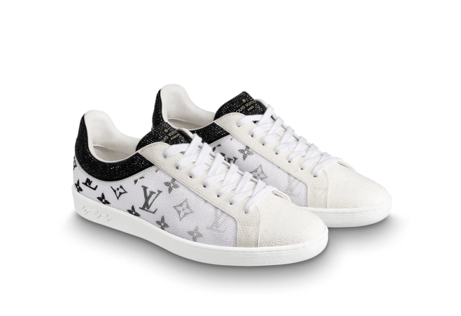 Sale On Louis Vuitton Luxembourg Strass White Sneakers - Men's Original