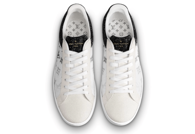 Original Louis Vuitton Luxembourg Strass White Sneakers For Men - On Sale Now!