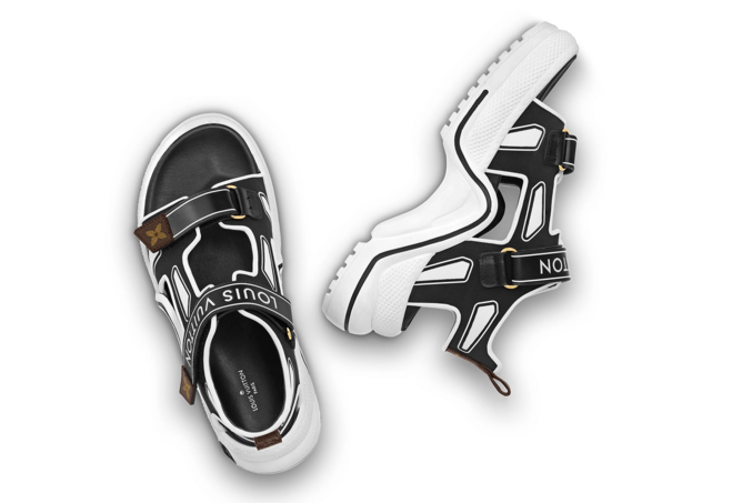 Perfect for Summer - Louis Vuitton Archlight Sandal Black White for Women.