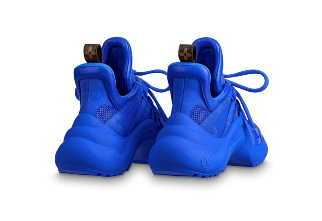 Sale - Women's Louis Vuitton Archlight Sneaker with Blue Mix of Materials