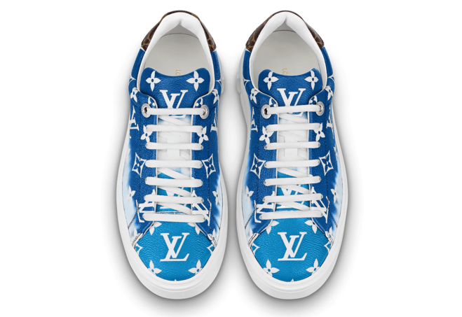 Louis Vuitton Escale Time Out Sneaker Blue Patent Monogram Canvas