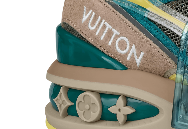 Refresh your wardrobe with a new, original Louis Vuitton Trail Sneaker: Suede Calf Leather Beige