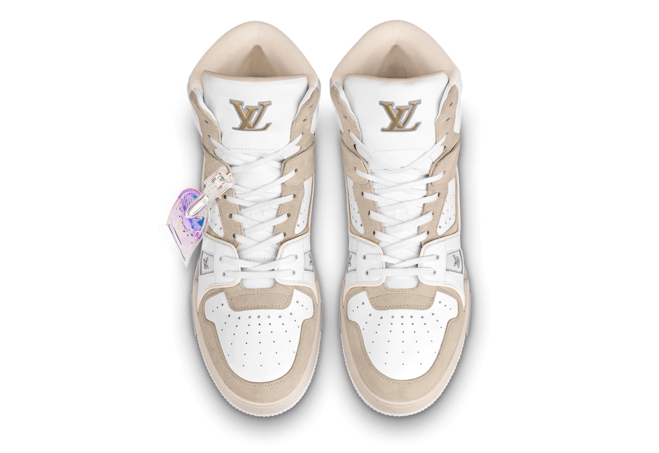 Get Ready For The Season: Men's White Louis Vuitton Trainer Sneaker Boot