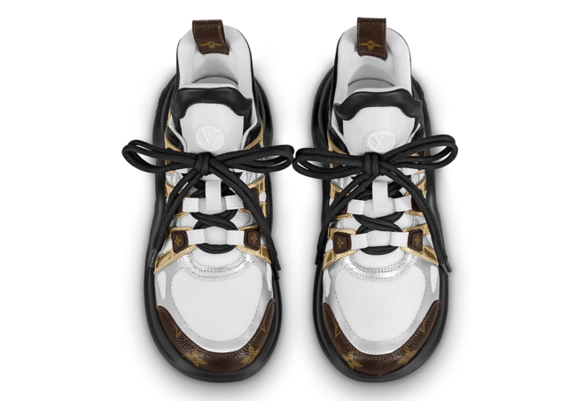 Outlet Sale - Louis Vuitton LVXLOL LV Archlight Sneaker Gold Silver for Women