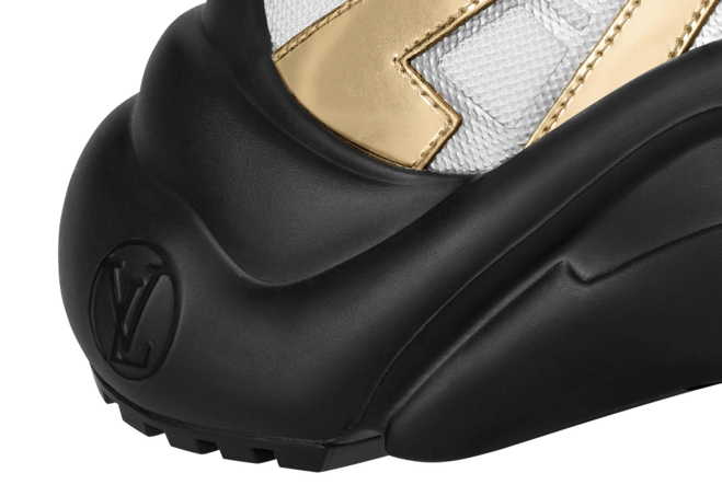 Special Offer - Louis Vuitton LVXLOL LV Archlight Sneaker Gold Silver for Women