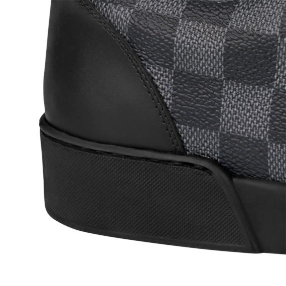 New Louis Vuitton Match Up Graphite Damier Coated Canvas Sneaker - Outlet Prices!