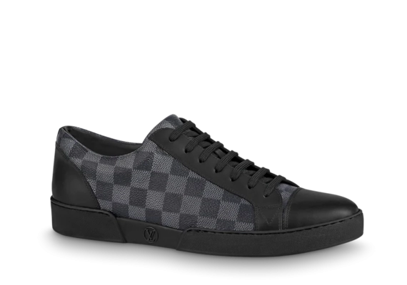 Men's Louis Vuitton Match Up Graphite Damier Coated Canvas Sneaker On Sale Now!