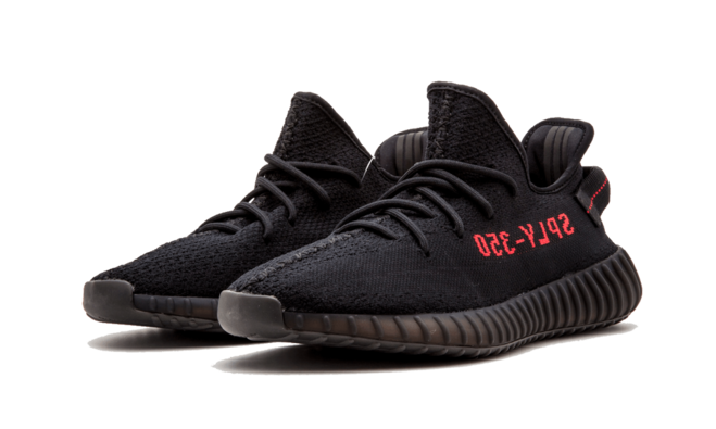 Men's Trendiest Yeezy Boost 350 V2 Bred Core Black Red - Sale, Authentic