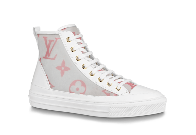 Louis Vuitton Men's Stellar Sneaker Boot Pink - Outlet