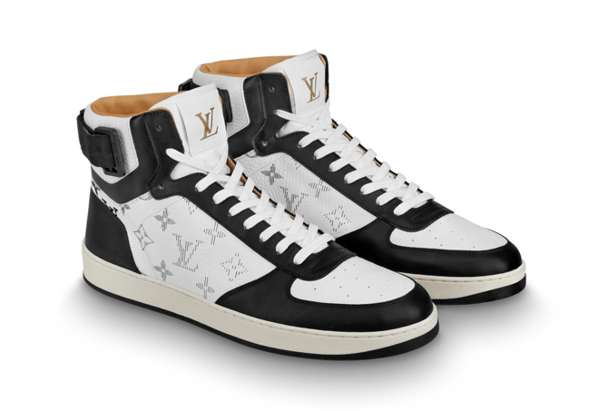 Buy Mens Louis Vuitton Rivoli Sneaker Boot in Black - Original.
