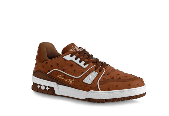 Buy New Louis Vuitton Trainer Sneaker Cognac Brown for Men