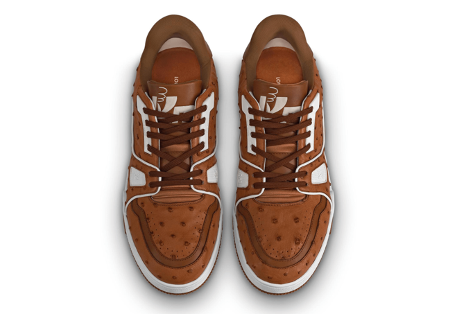 Brand New Louis Vuitton Trainer Sneaker Cognac Brown for Male Shoppers