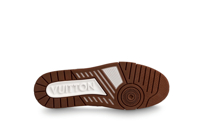 Outlet Louis Vuitton Trainer Sneaker Cognac Brown for Guys