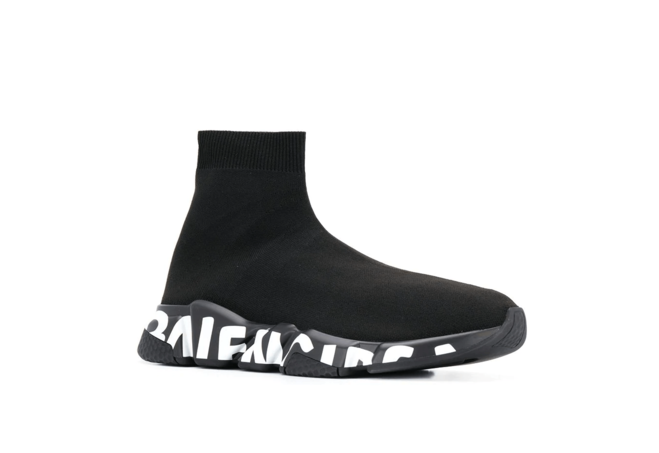 Women's Balenciaga Speed Graffiti Black New