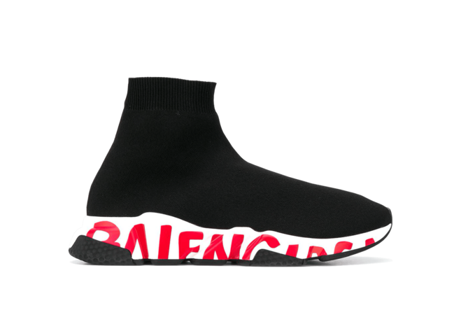 Shop Balenciaga Speed Graffiti Red for Sale Now at Outlet