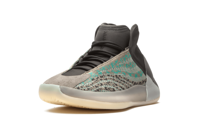 Original Yeezy QNTM Teal Blue Sneakers for Women Now Available