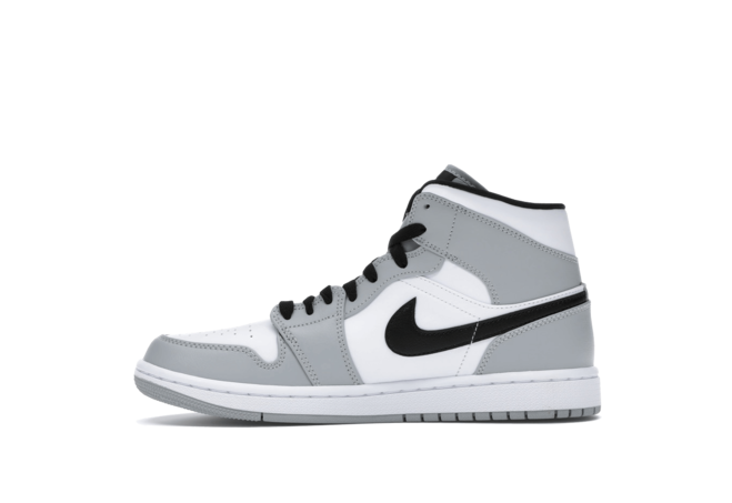 Shop the original Air Jordan 1 Mid - Light Smoke Grey women's shoe now on sale at (Outlet)!