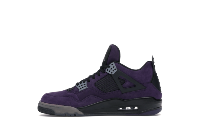 Women's Jordan 4 Retro Travis Scott Purple Friends and Family - Buy Now!