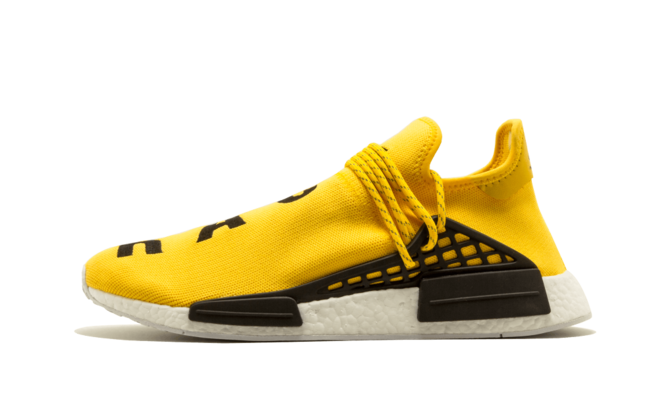 Brand new Pharrell Williams NMD Human Race yellow sneakers for men - Original