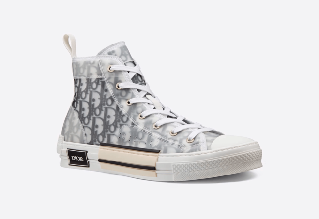 Get Your New Dior Women's High-Top White and Black Oblique Canvas Now