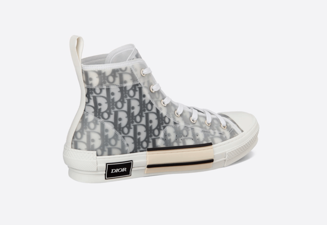 Snag a Bargain on Dior Women's High-Top White and Black Oblique Canvas