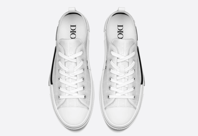 Outlet Sale - Save on Men's Dior Low-Top White Oblique Canvas