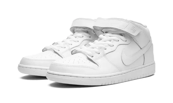 Nike Dunk Mid Pro SB - Triple White