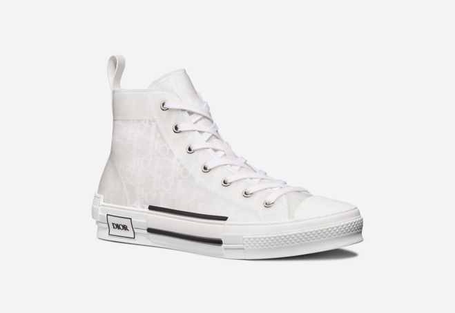 Dior Women's High-Top White Oblique Canvas - Original