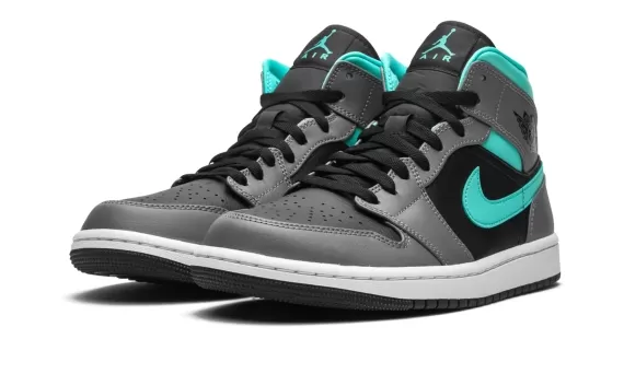 Air Jordan 1 Mid - Grey/Aqua