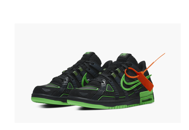 Brand New Men's Off White x Nike Air Rubber Dunk - Green Strike On Sale Now!