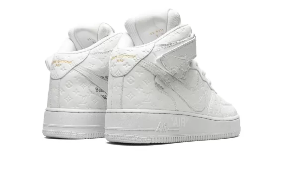 Nike Louis Vuitton Air Force 1 Mid Virgil Abloh - White/White