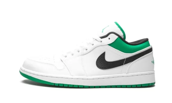 Air Jordan 1 Low - White/Lucky Green