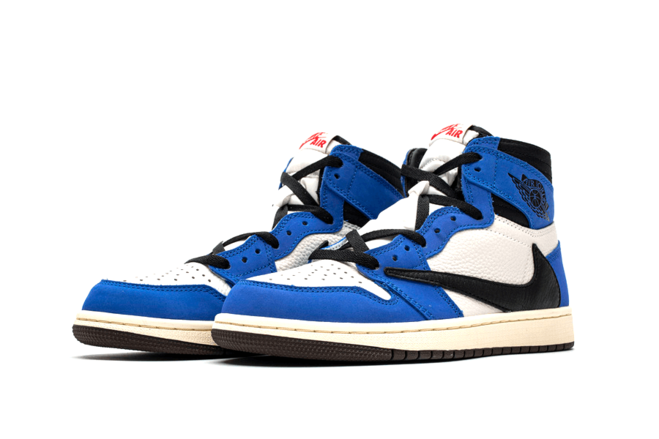 Shop Outlet for Men's Air Jordan 1 High OG TS SP White Blue!