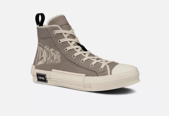 B23 High-Top Sneaker Beige with AsteroDior