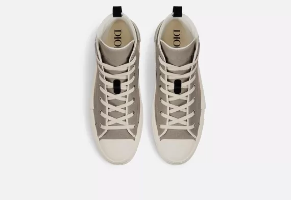 B23 High-Top Sneaker Beige with AsteroDior