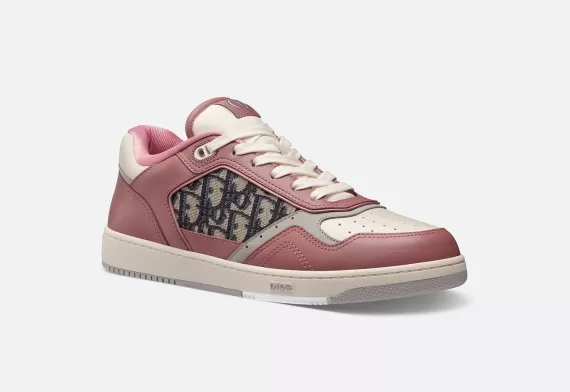 B27 Low-Top Sneaker - Pink and Cream