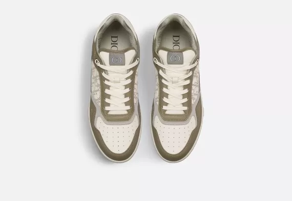 B27 Low-Top Sneaker - Khaki and Cream