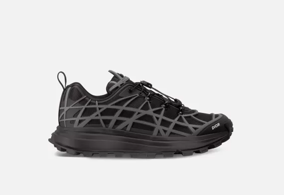  B31 Runner Sneaker - Warped Cannage Motif Black/Gray 