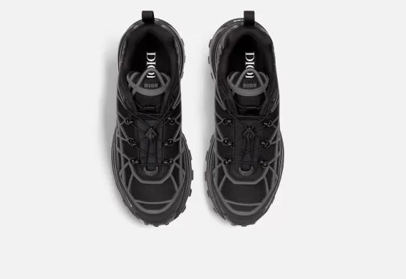  B31 Runner Sneaker - Warped Cannage Motif Black/Gray 