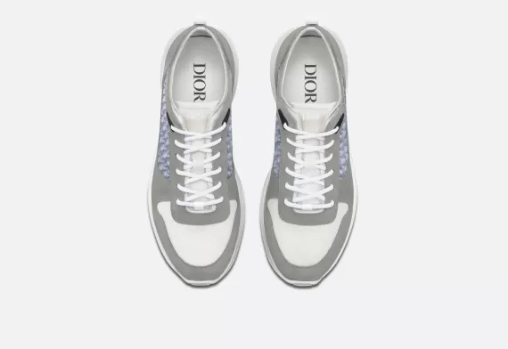 B25 Runner Sneaker - Gray /White Blue/White