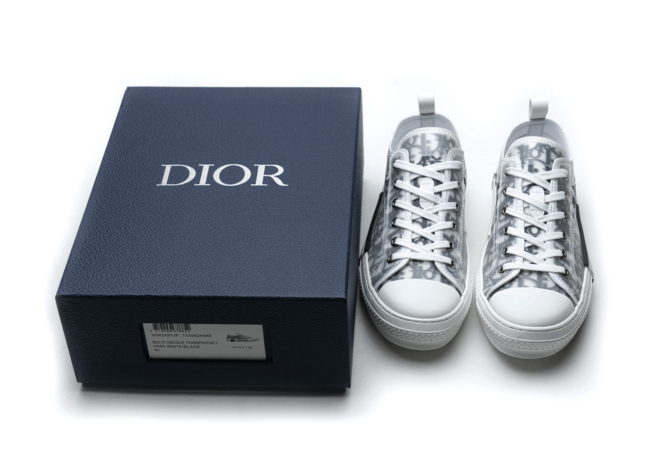 Be the envy of your friends with the new Dior Low-Top White and Black Oblique Canvas.