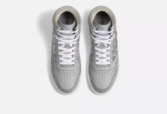 B27 High-Top Sneaker - Dior Gray CD Diamond