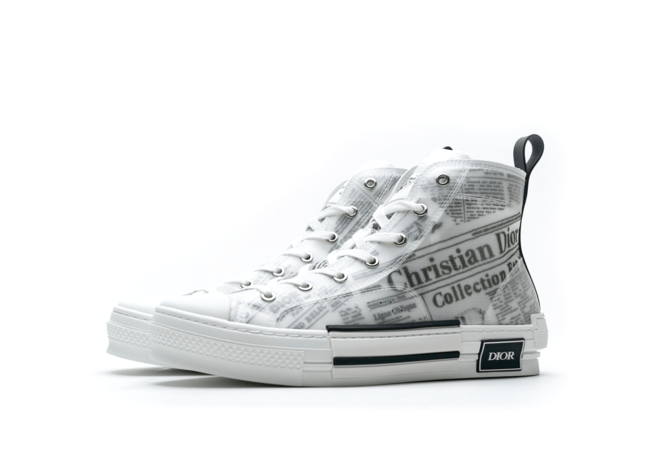 Get the Dior B23 High Newsprint White Black for Men - Sale Discounts at the Outlet.