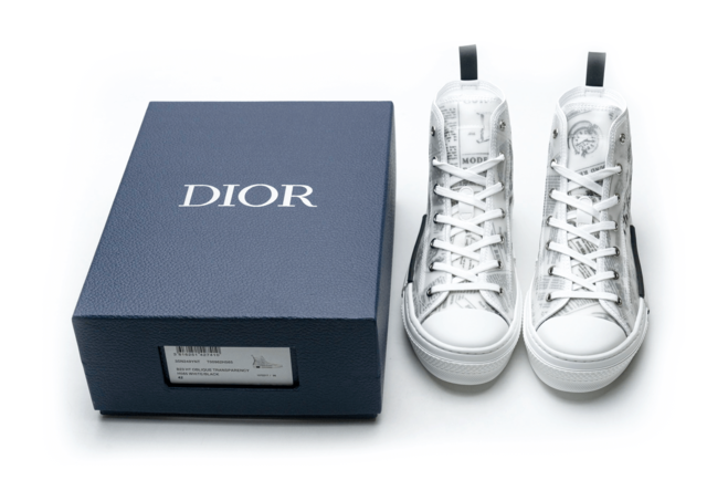 Get the Latest Deals on the Dior B23 High Newsprint White Black for Men - Shop Now.