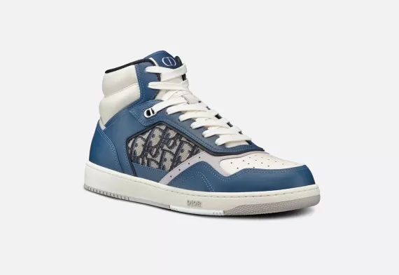 B27 High-Top Sneaker - Blue/Cream and Beige/Black