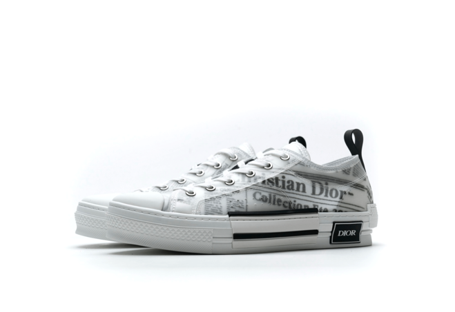 Get the Daniel Arsham x Dior B23 Low Newsprint Black White - Sale Now