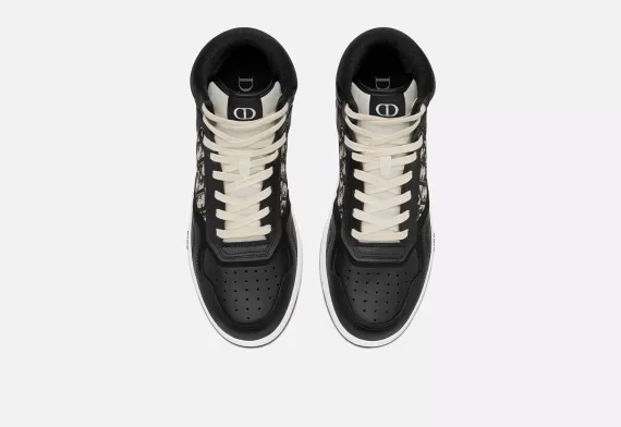 B27 High-Top Sneaker Beige and Black