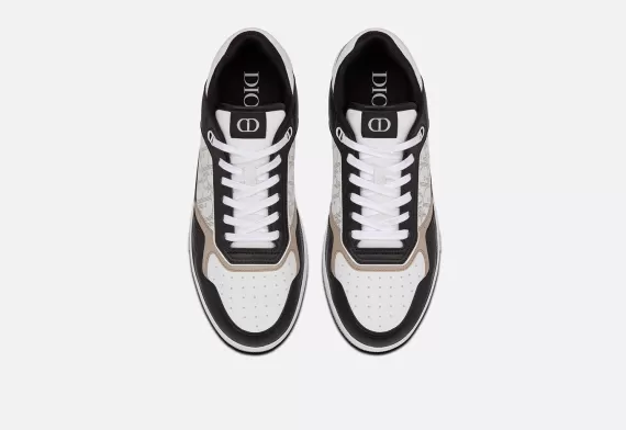 B27 Low-Top Sneaker Black, White and Beige